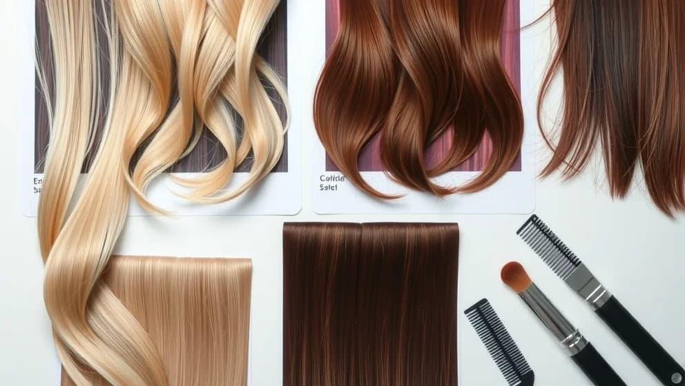 Blonda slingor i brunt hår fungerar det